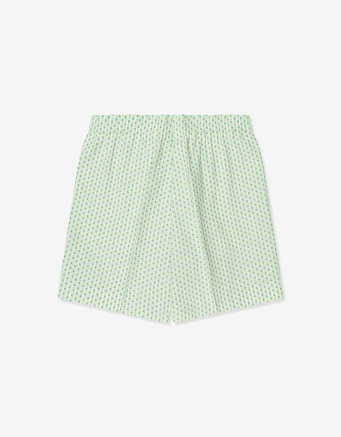 Boys Striped Bermuda Shorts in Green