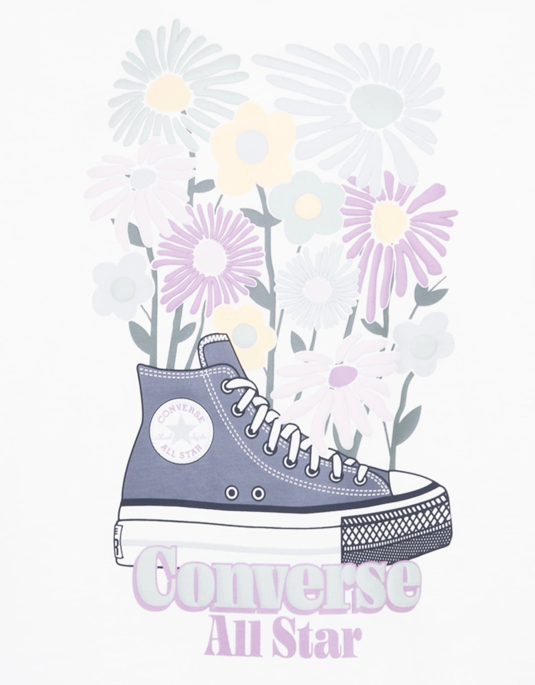 Girls Boyfriend Graphic T-Shirt in White