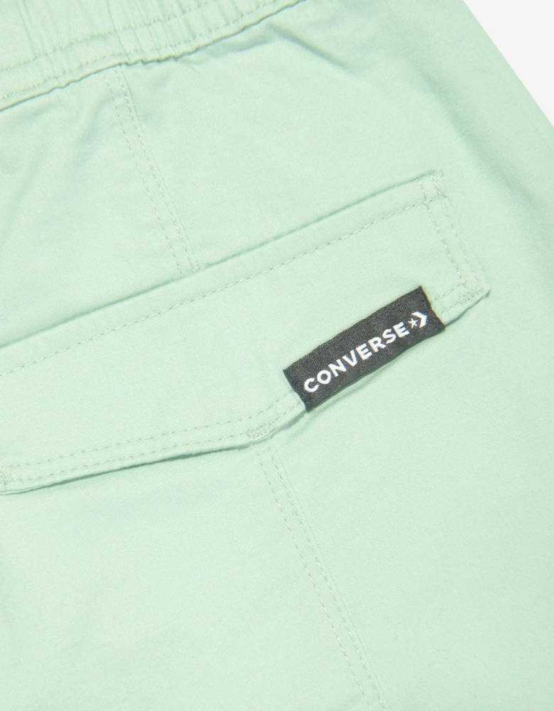 Girls Relaxed Woven Joggers in Green
