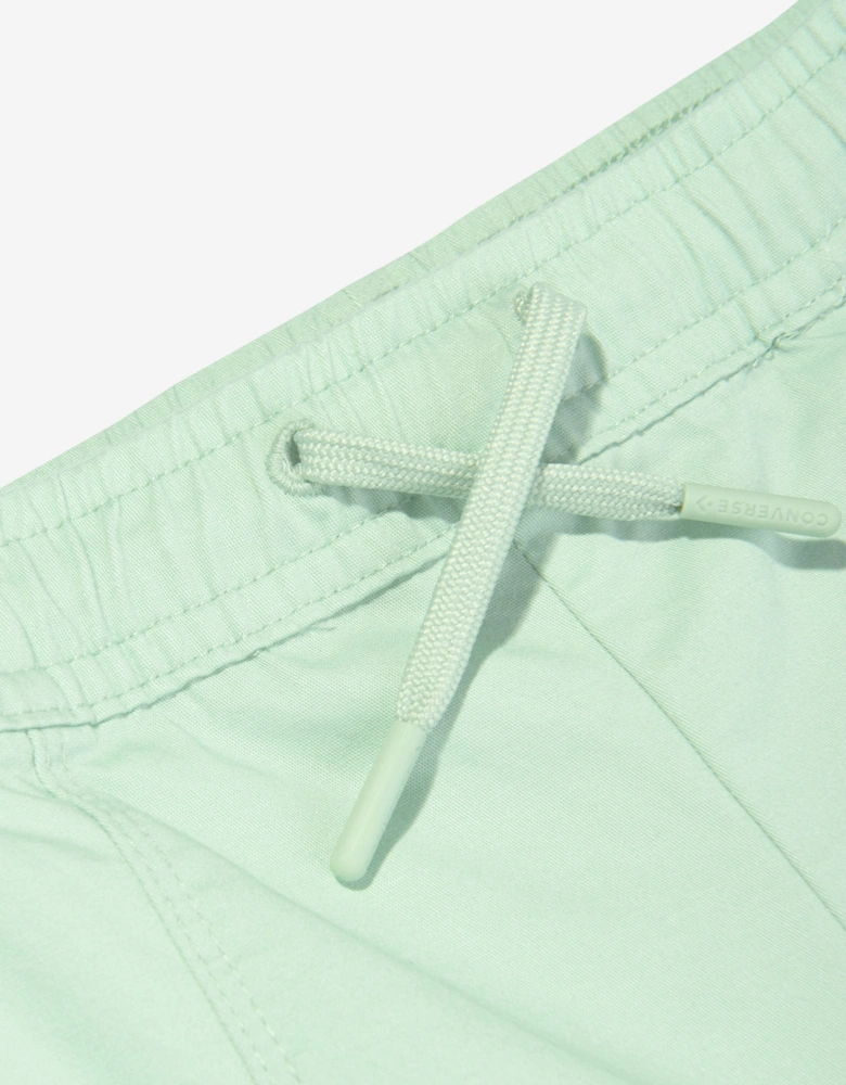 Girls Relaxed Woven Joggers in Green