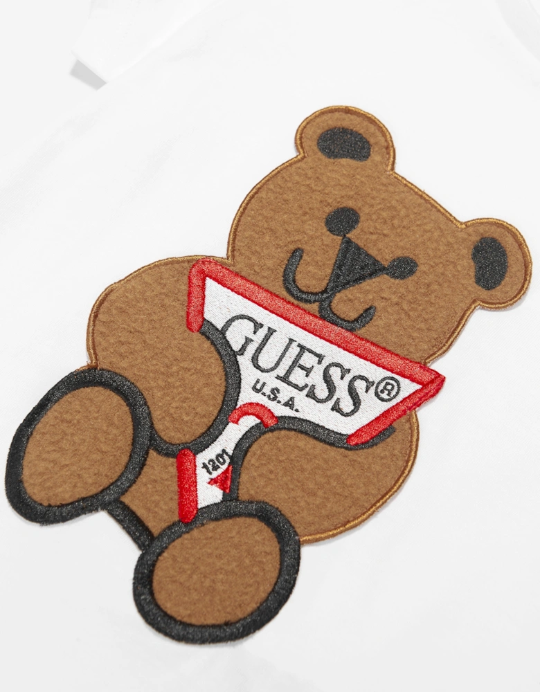 Kids Bear Logo T-Shirt in White