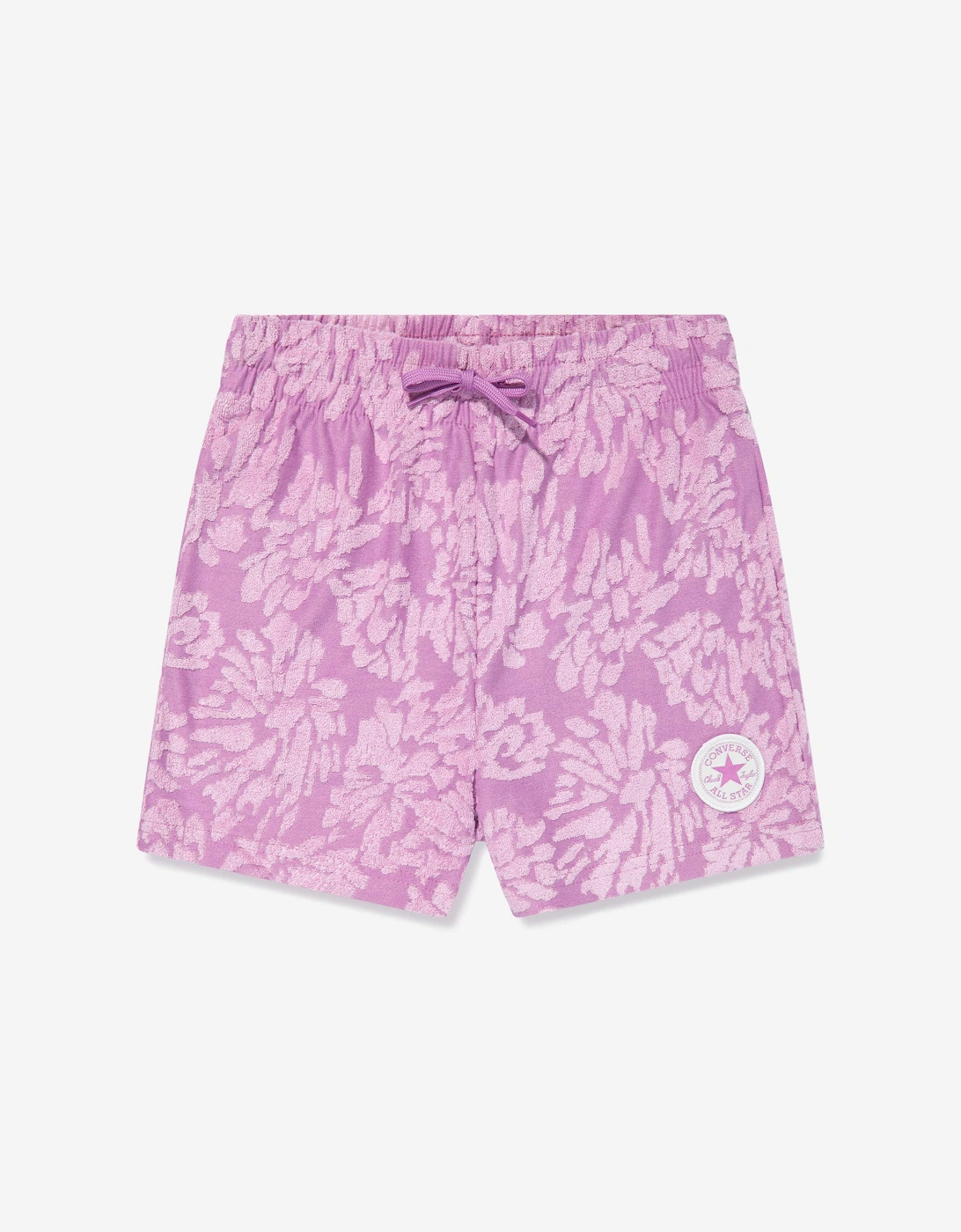 Girls Floral Jacquard Shorts in Purple, 5 of 4
