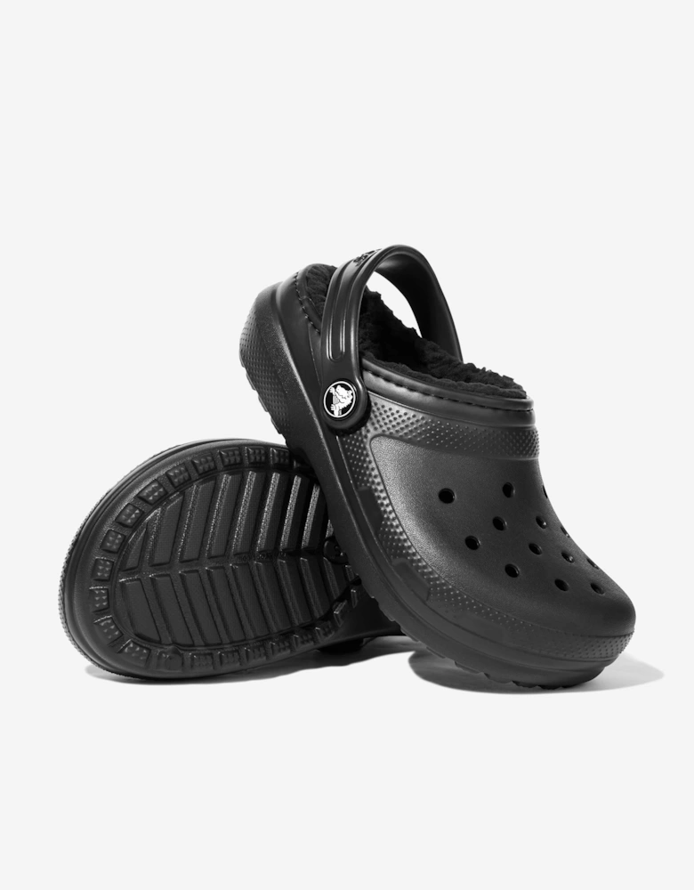 Kids Classic Lined Clog in Black