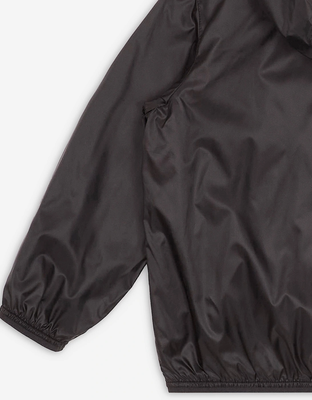 Boys Hooded Zip Up Jacket in Black