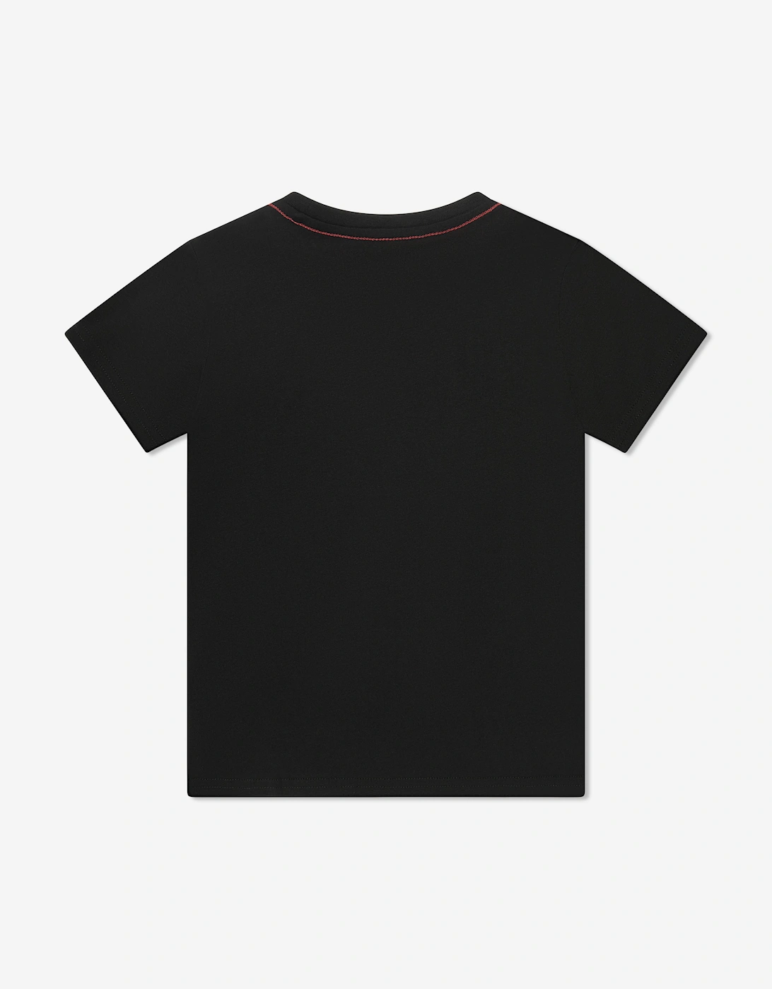 Boys Logo Print T-Shirt in Black