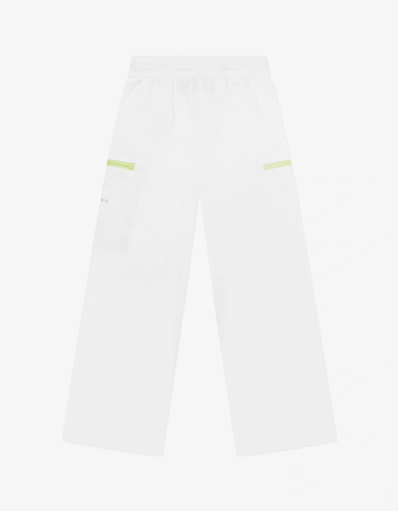 Girls Utility Straight Leg Joggers in Ivory