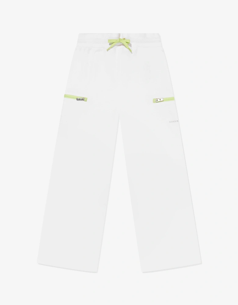 Girls Utility Straight Leg Joggers in Ivory