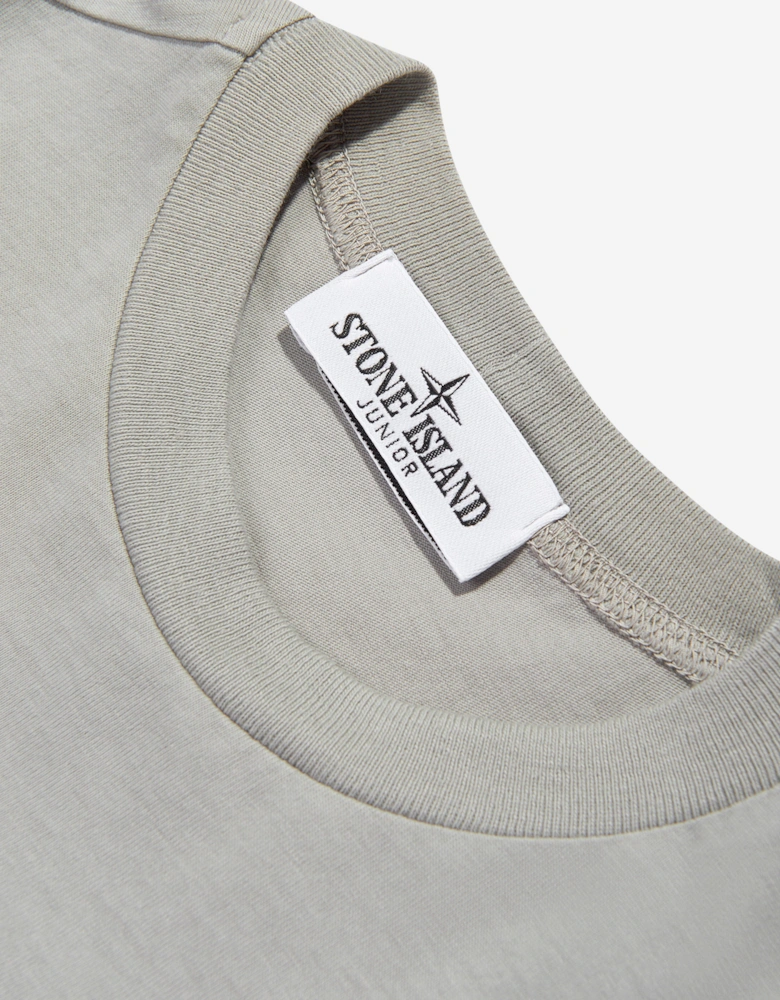 Boys Compass Logo T-Shirt in Grey