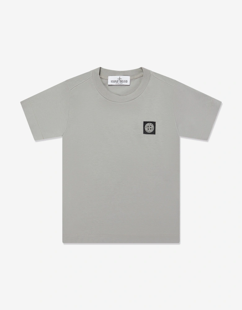 Boys Compass Logo T-Shirt in Grey