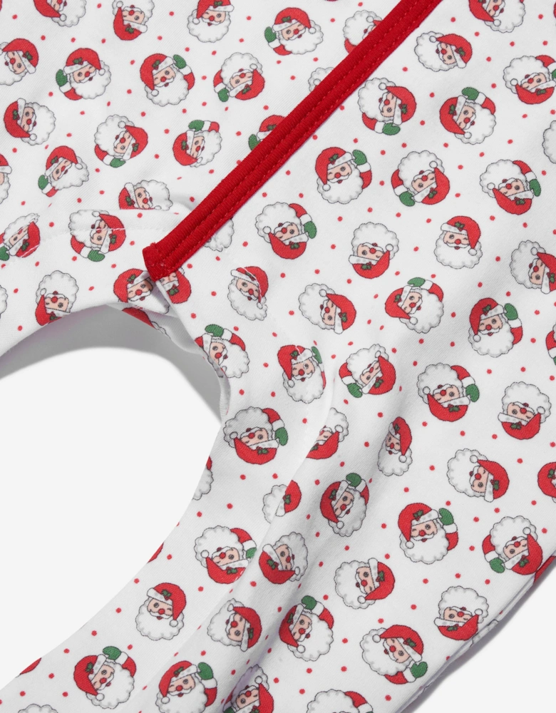 Baby Winking Santa Babygrow in Red