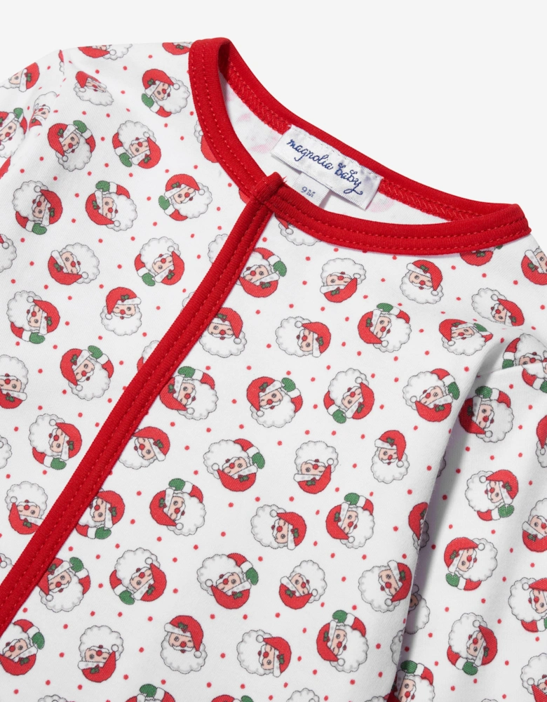 Baby Winking Santa Babygrow in Red