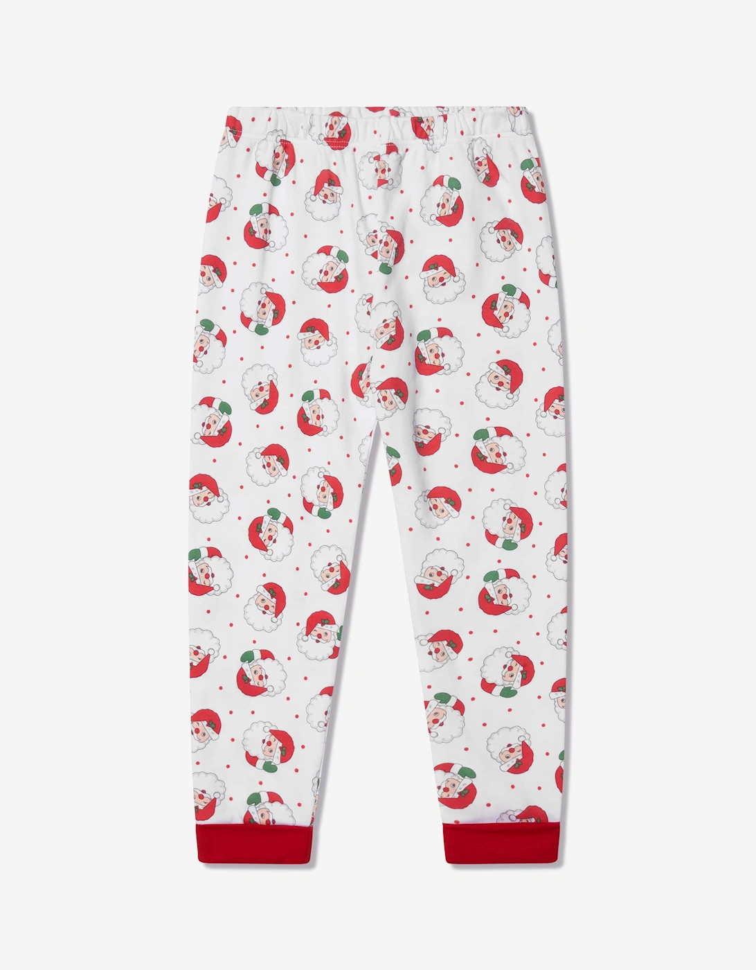 Kids Winking Santa Long Pyjamas in Red