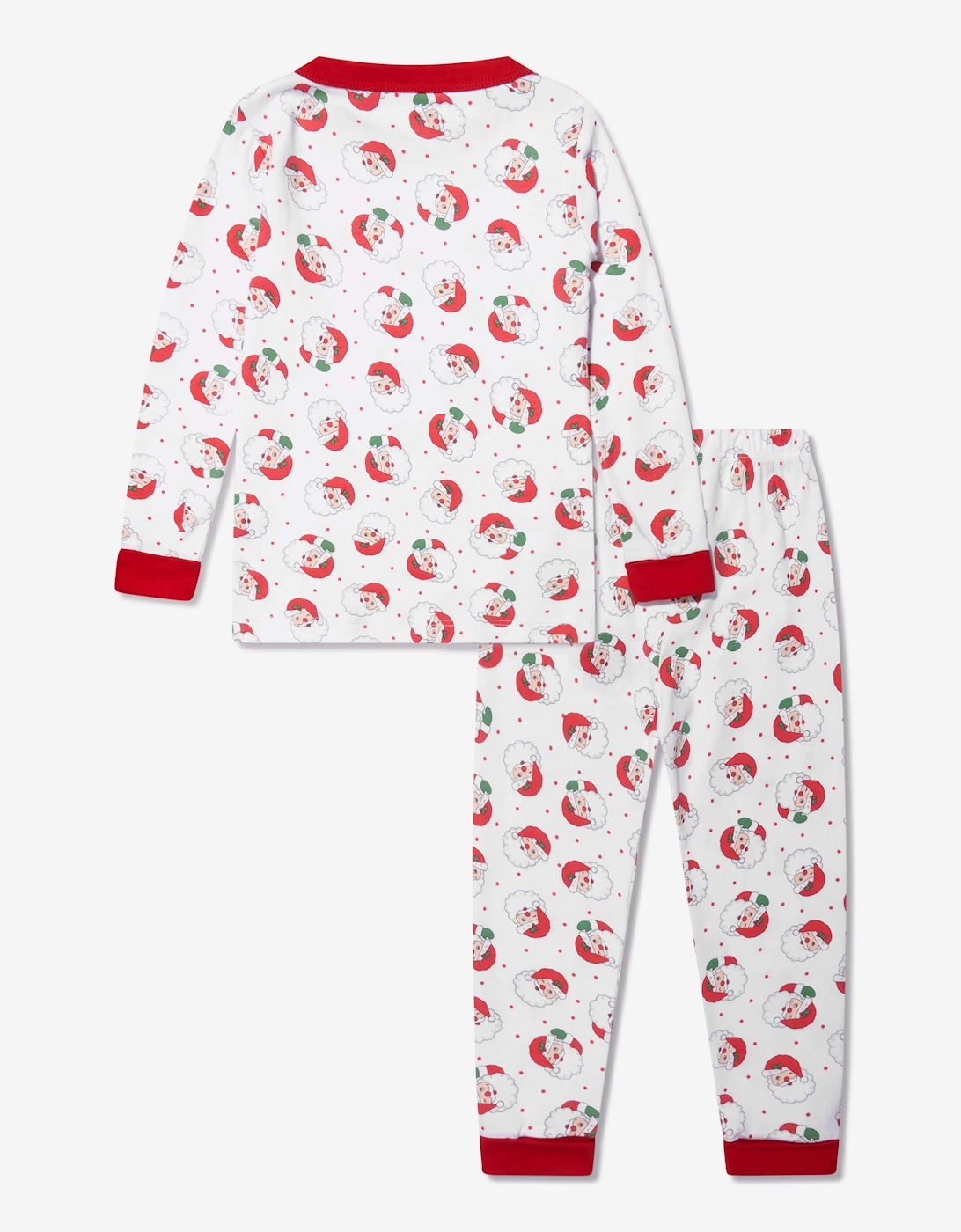 Kids Winking Santa Long Pyjamas in Red
