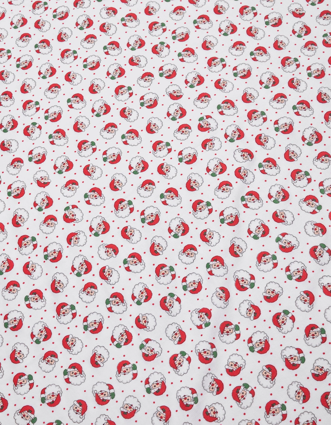Baby Winking Santa Printed Swaddle Blanket in Red