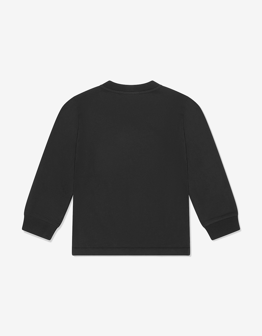 Boys Long Sleeve Logo T-Shirt in Black