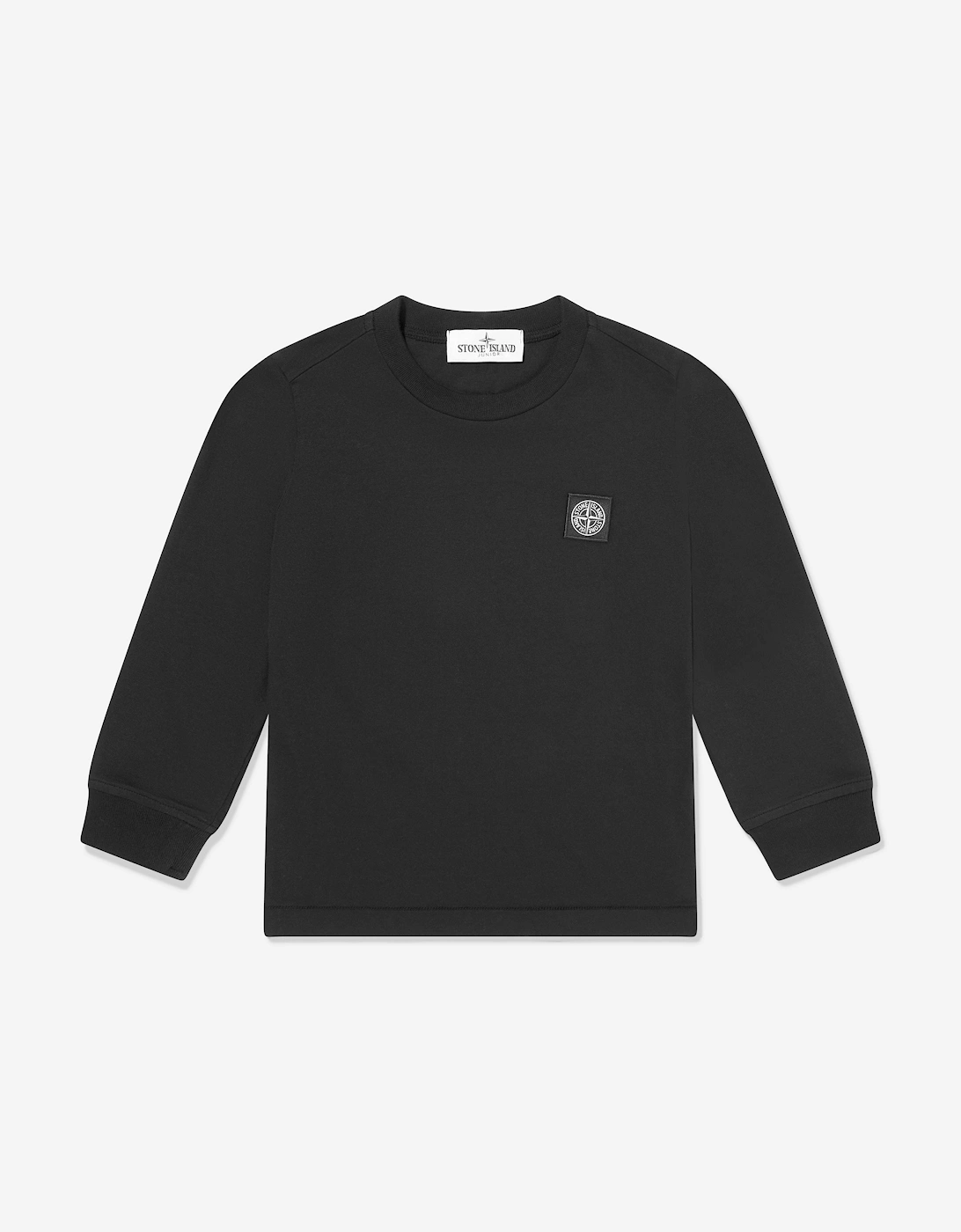 Boys Long Sleeve Logo T-Shirt in Black, 5 of 4
