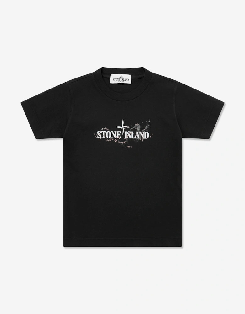 Boys Cotton Jersey T-Shirt in Black