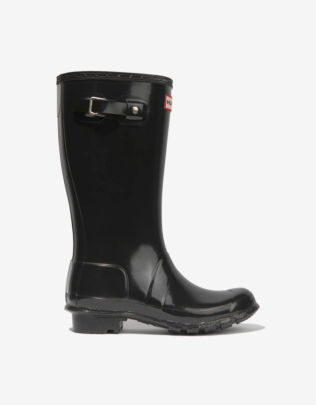 Hunter Unisex Black Original Gloss Wellington Boots In - : 3 Size 36 Kids