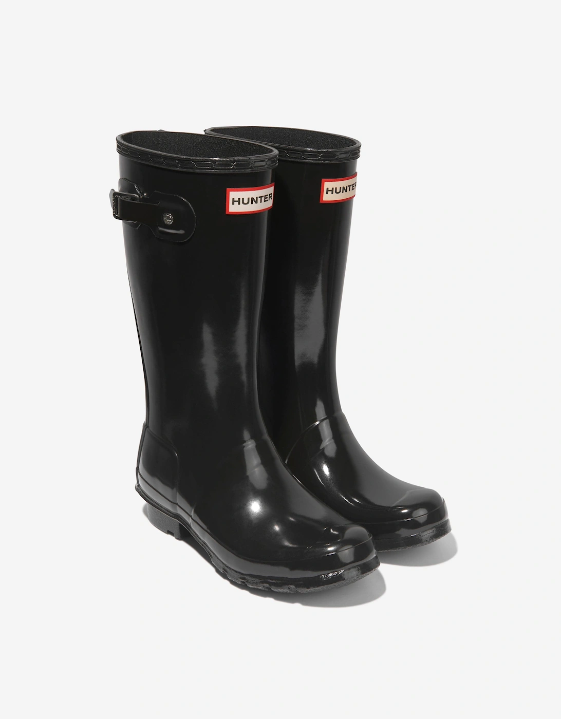 Kids Original Gloss Wellington Boots in Black