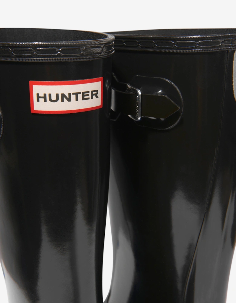 Kids Original Gloss Wellington Boots in Black