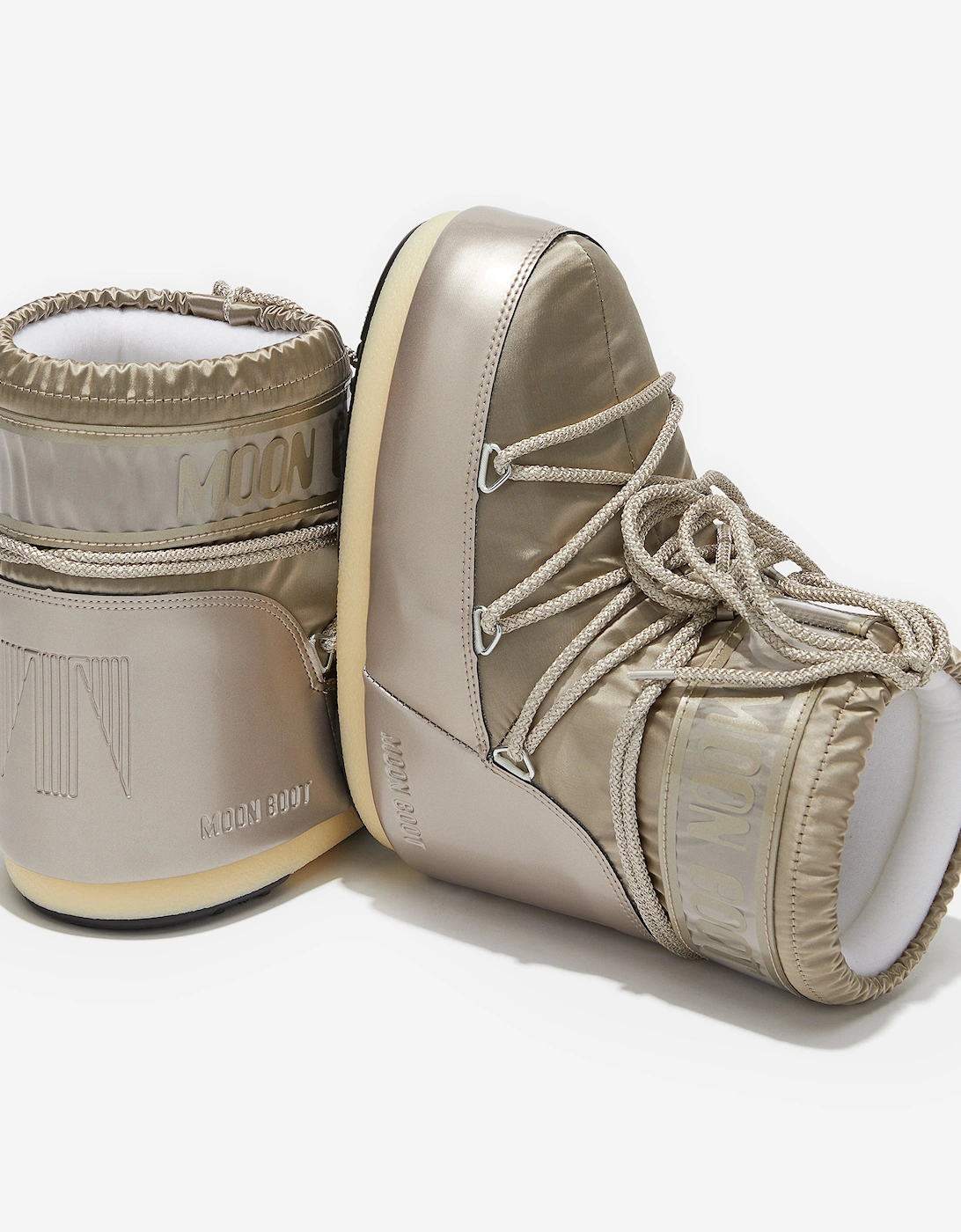Girls Icon Low Glance Boots in Gold