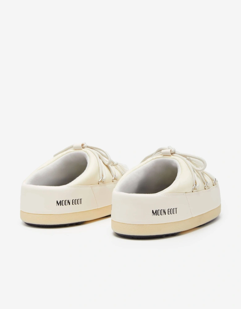 Moon Boot Kids EVX Nylon Mules in Ivory