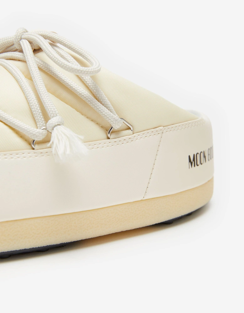 Moon Boot Kids EVX Nylon Mules in Ivory