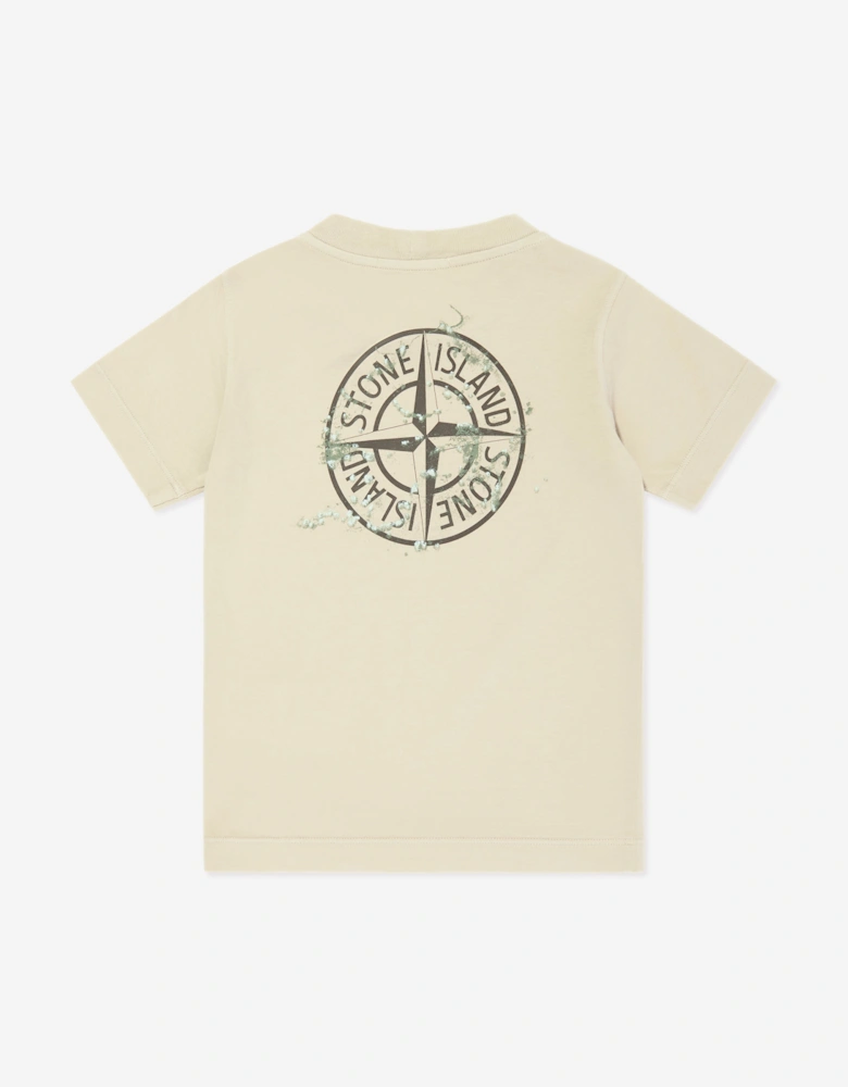 Boys Logo T-Shirt in Beige