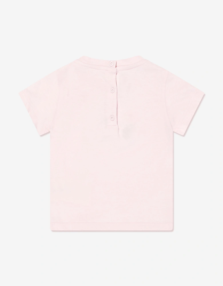Baby Girls Bear T-Shirt in Pink