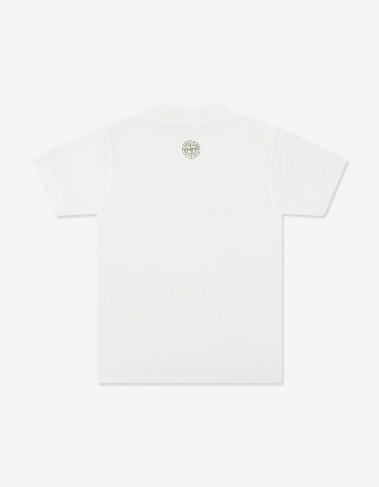 Boys Cotton Jersey T-Shirt in Ivory