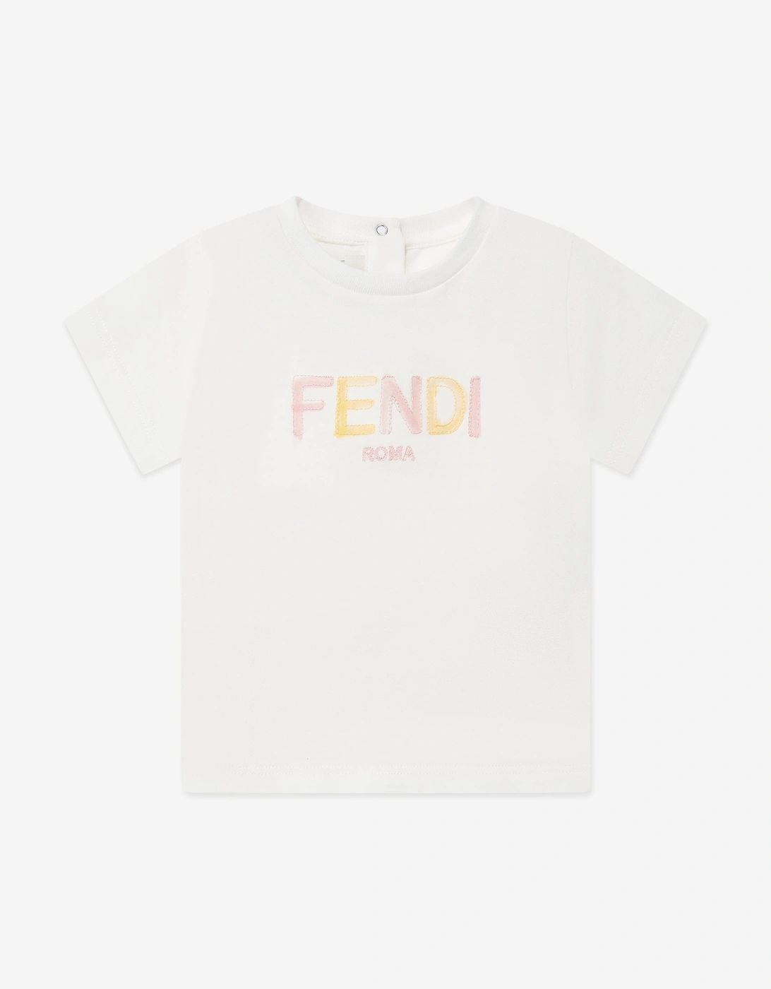 Baby Girls Logo T-Shirt in White, 5 of 4