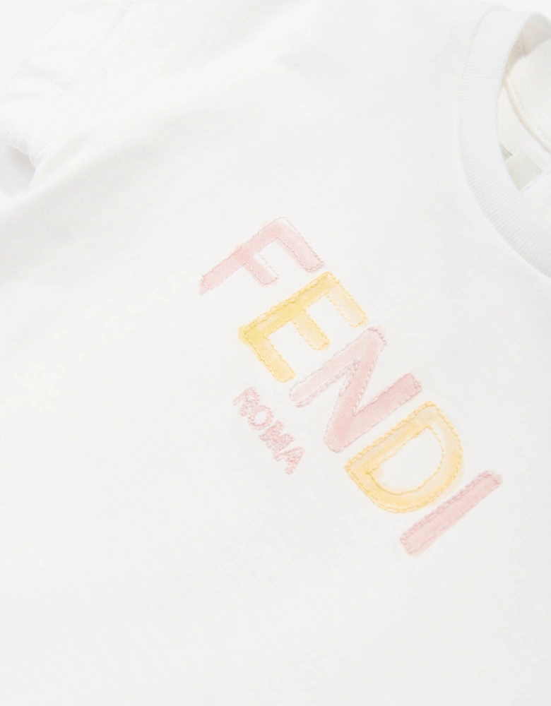 Baby Girls Logo T-Shirt in White