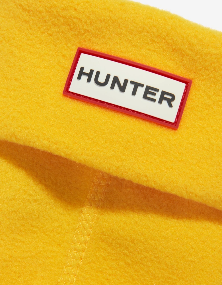 Kids Recycled Fleece Boot Socks in Yellow