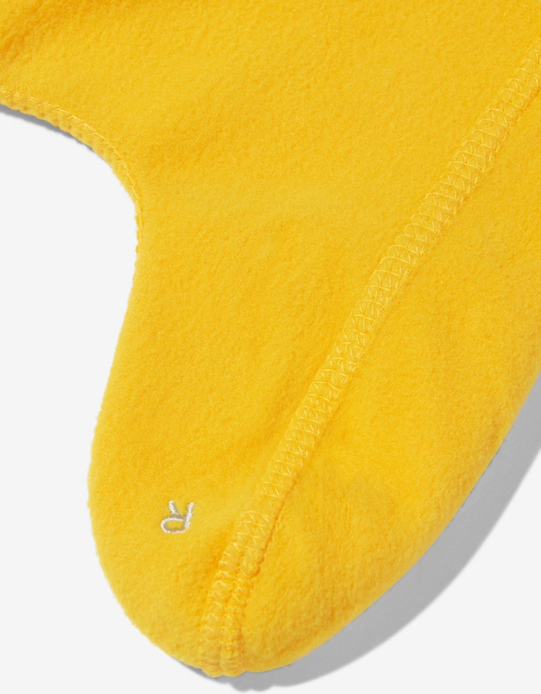 Kids Recycled Fleece Boot Socks in Yellow
