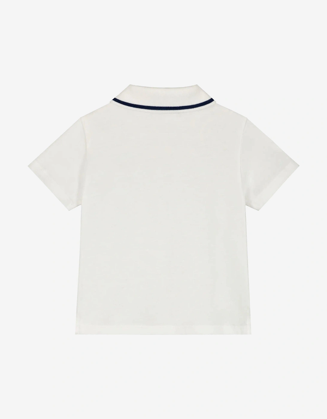 Baby Boys Logo Polo Shirt in White