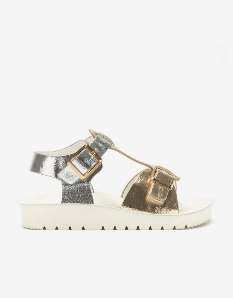 Girls Agata Sandals in Gold