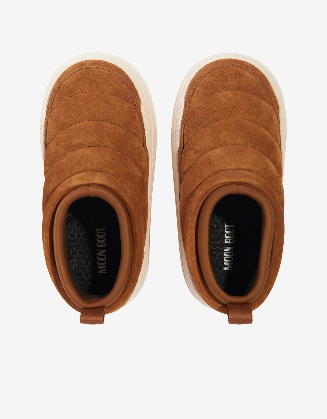 Moon Boot Kids Park Soft Suede Shoes in Brown