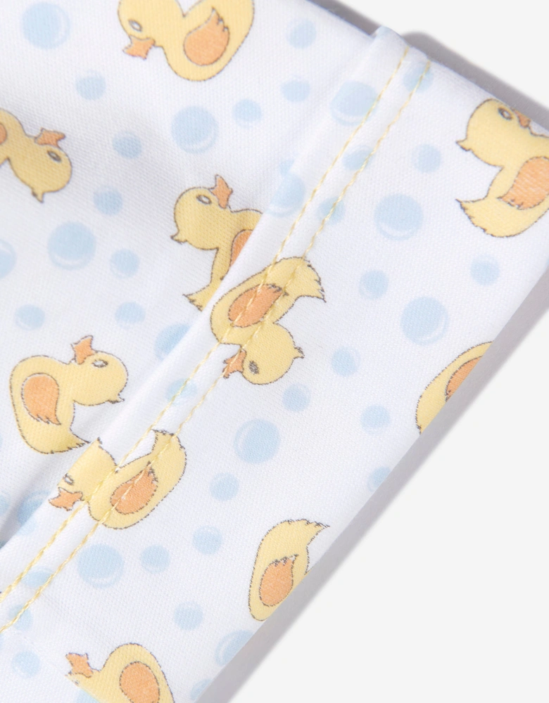 Baby Rubber Ducky Printed Hat in White