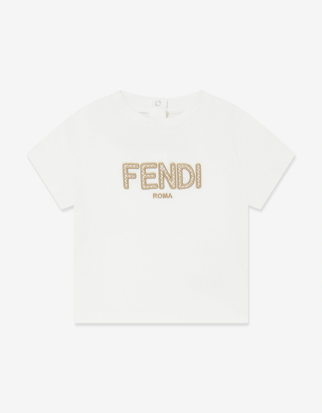 Baby Boys Logo T-Shirt in White, 8 of 7
