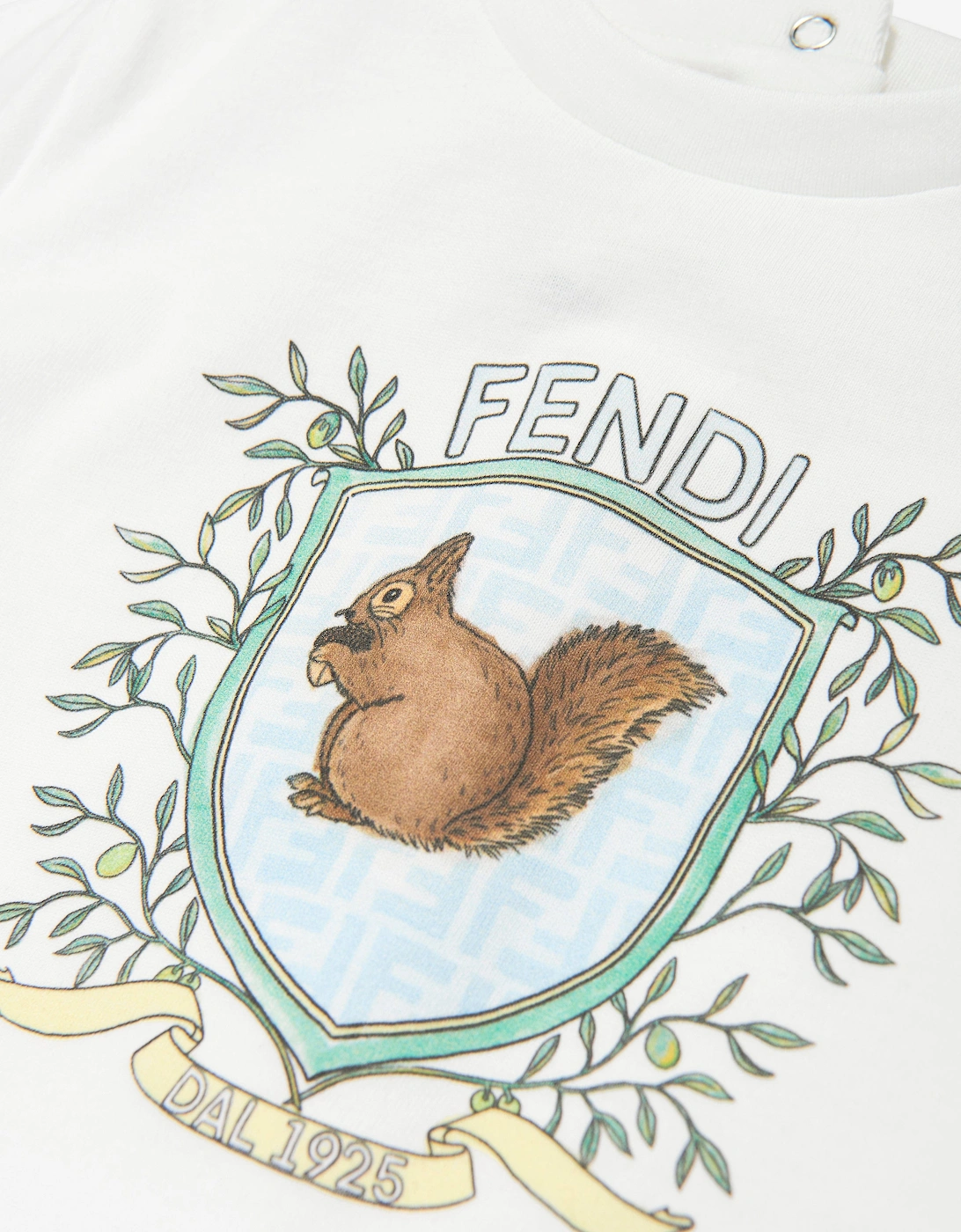 Baby Boys Squirrel T-Shirt in White