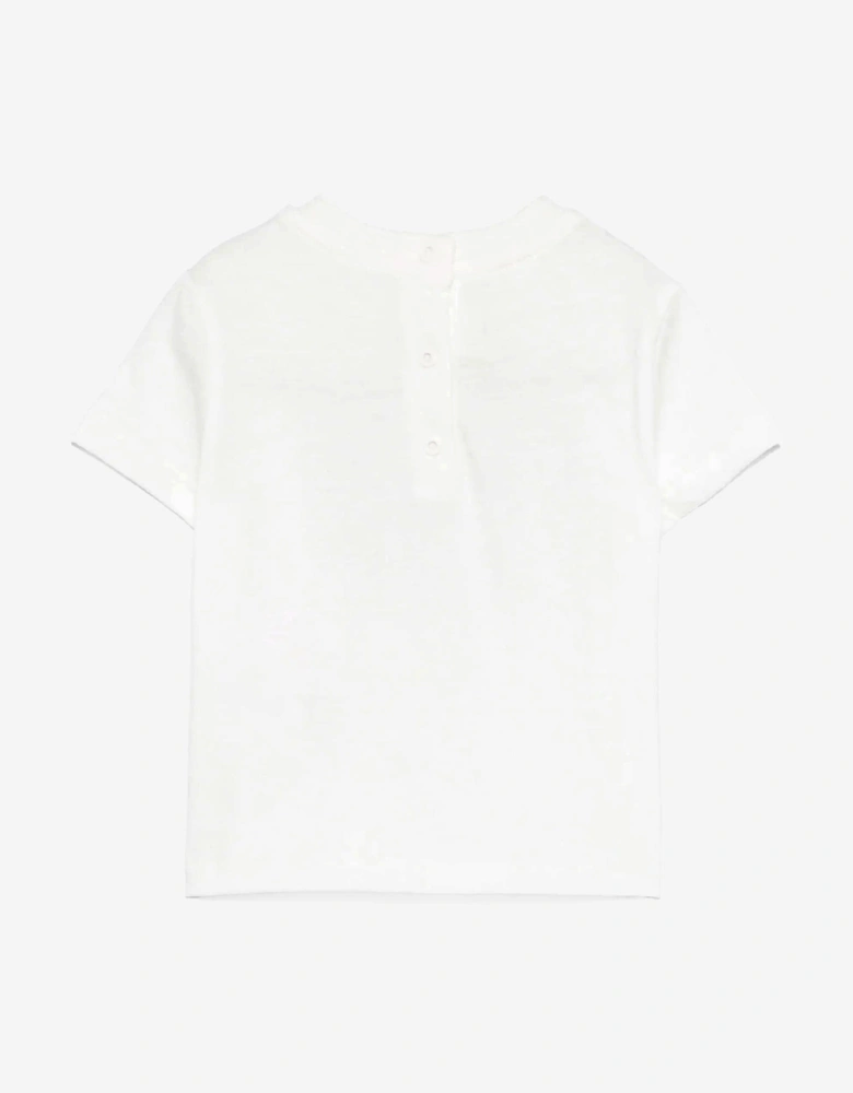 Baby Boys Squirrel T-Shirt in White