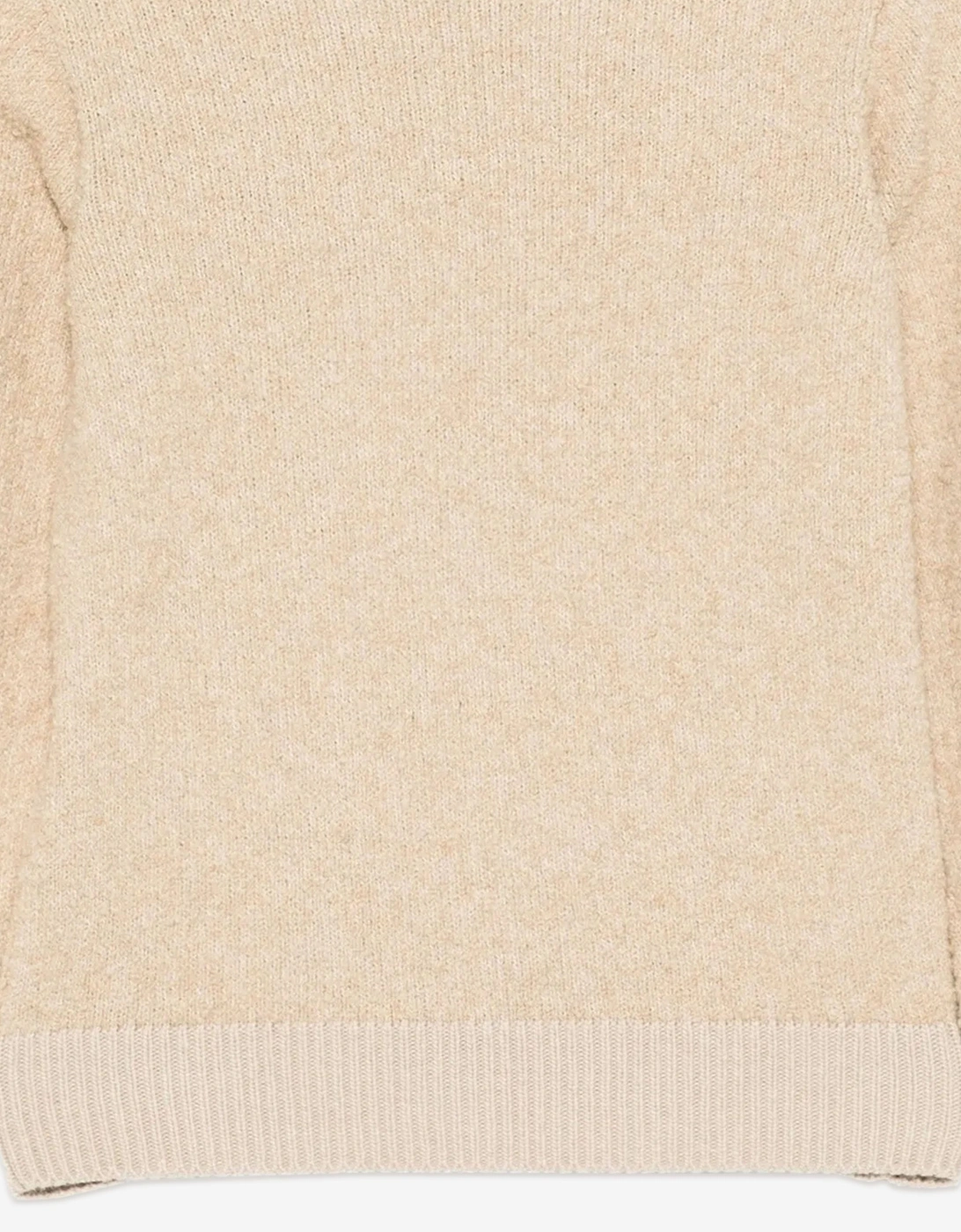 Kids Knitted Logo Jumper in Beige
