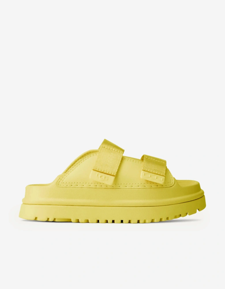 Girls GoldenGlow Slide in Yellow