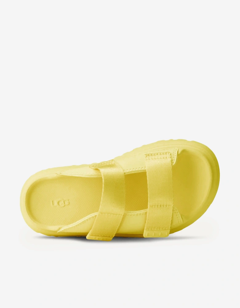 Girls GoldenGlow Slide in Yellow