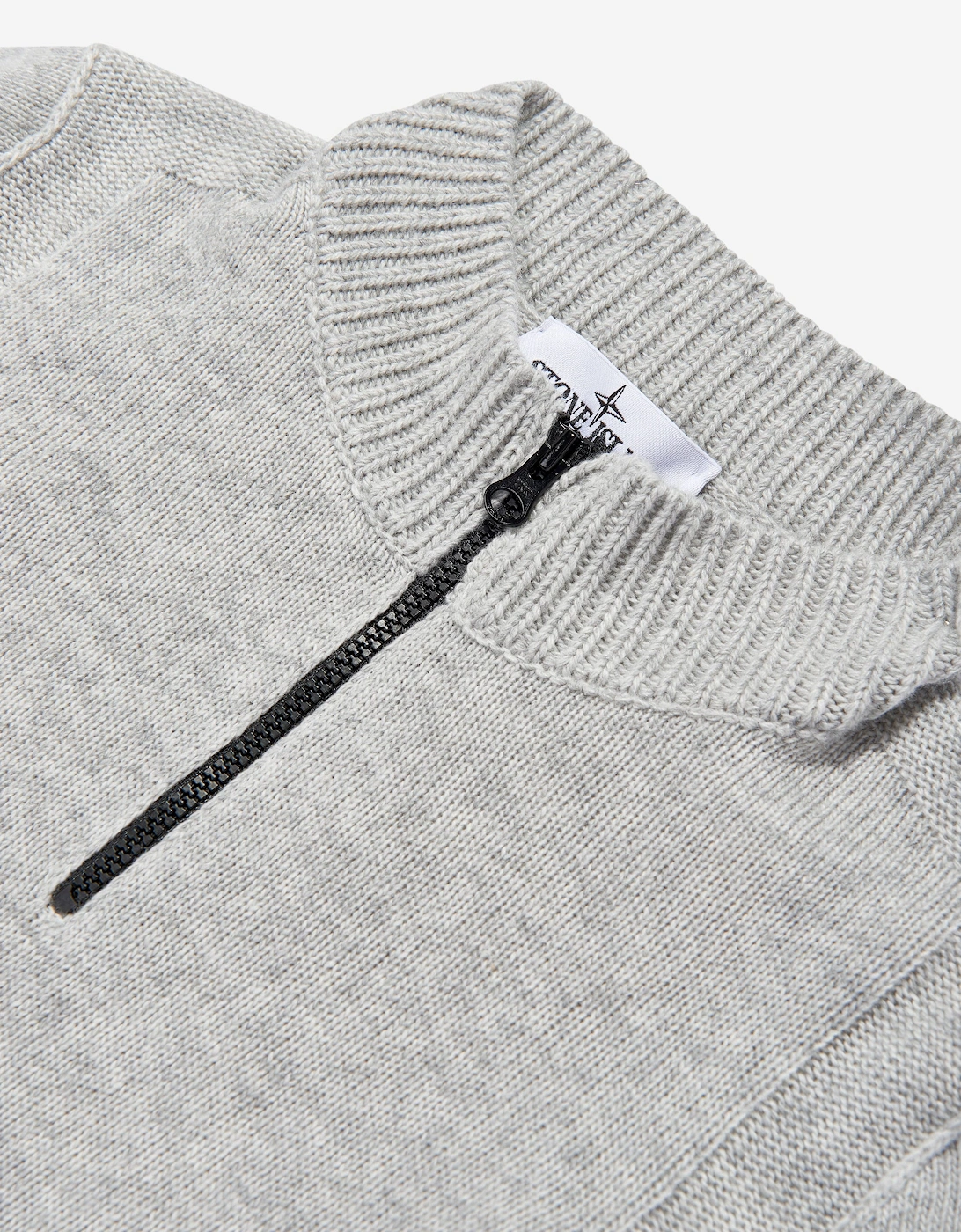 Kids Wool Polo Jumper in Grey