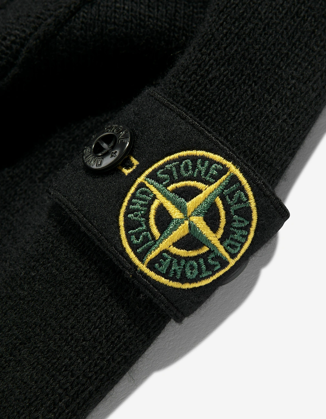 Kids Wool Polo Jumper in Black