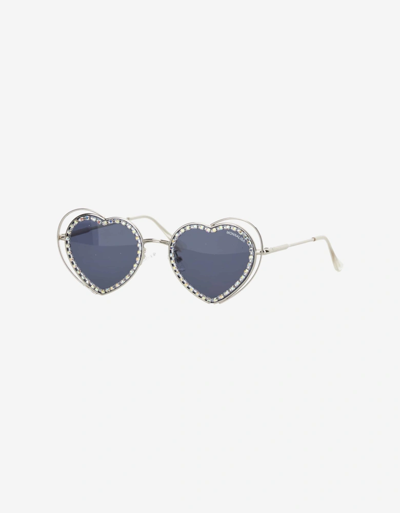 Girls Heart Sunglasses in Black