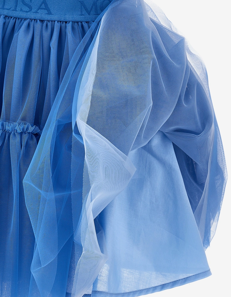 Girls Tulle Tutu Skirt in Blue