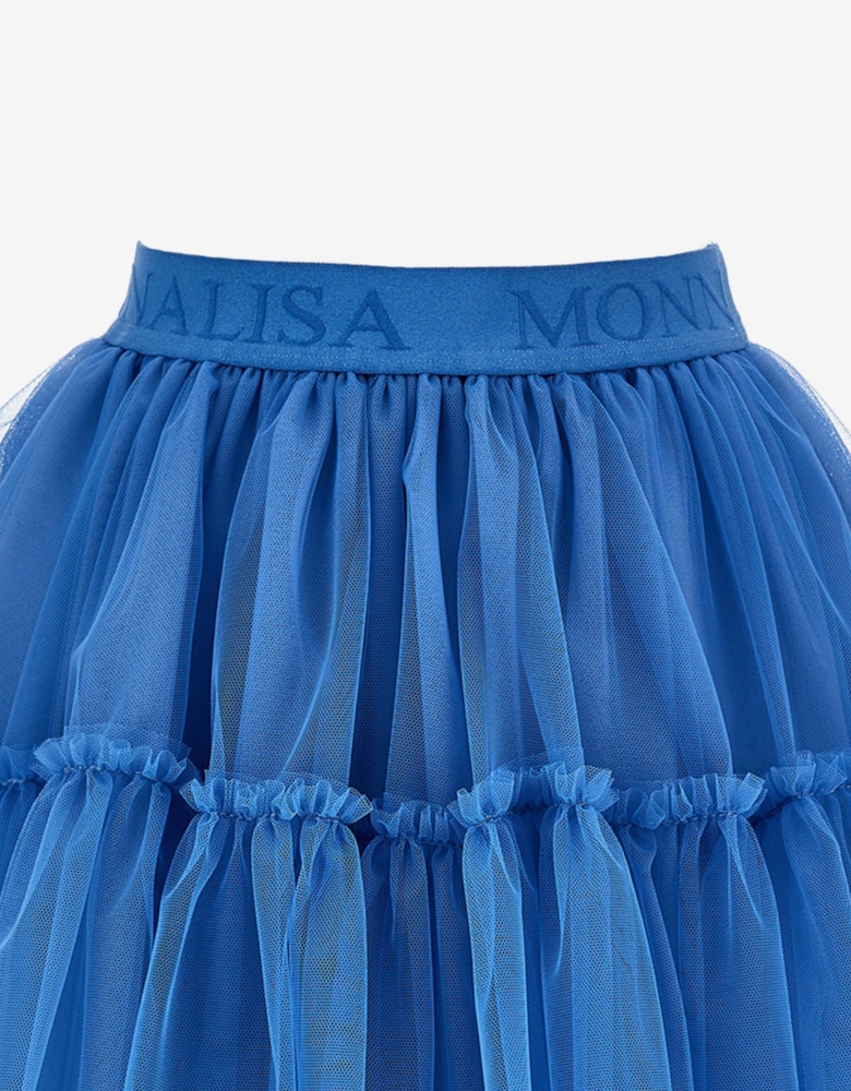 Girls Tulle Tutu Skirt in Blue