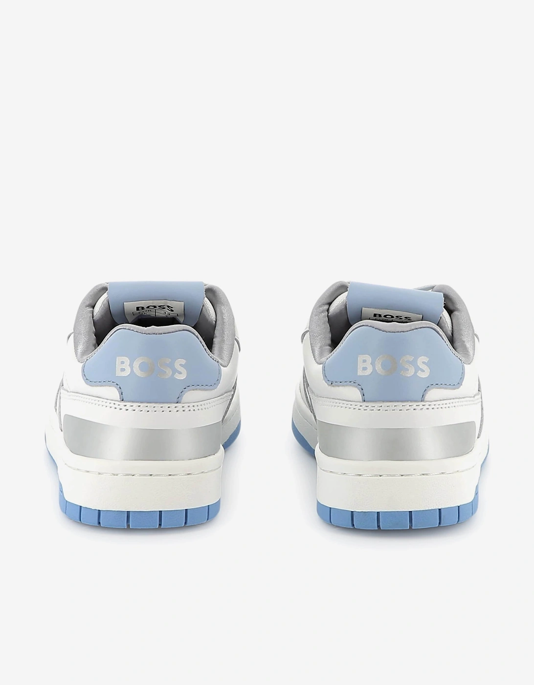 BOSS Kids Lace Up Logo Trainers in White